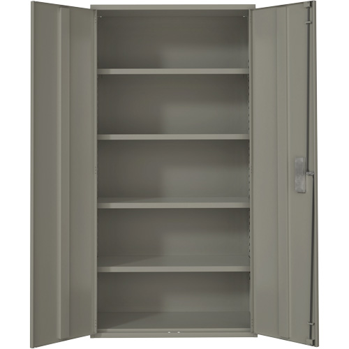 Armoire de rangement Hi-Boy, Acier, 4 Tablettes, 72" h x 36" la x 18" P, Gris Distribution Industrielle GC