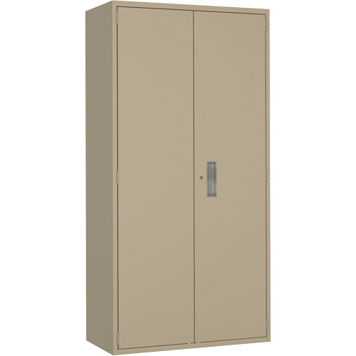 Armoire de rangement Hi-Boy, Acier, 4 Tablettes, 72" h x 36" la x 18" P, Beige Distribution Industrielle GC