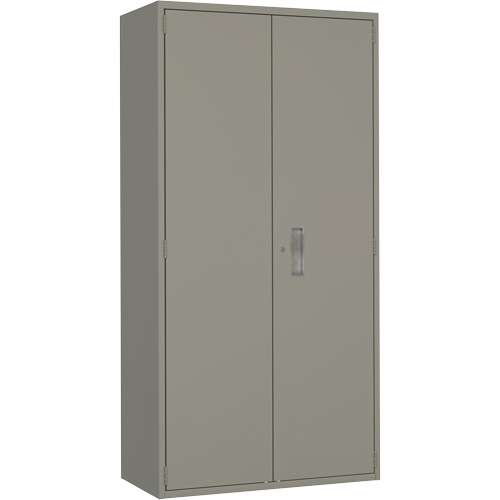 Armoire garde-robe, Acier, 36" la x 18" p x 72" h, Gris Distribution Industrielle GC