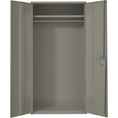 Armoire garde-robe, Acier, 36" la x 18" p x 72" h, Gris Distribution Industrielle GC