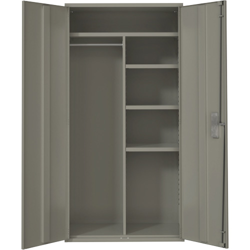 Armoire de rangements combin&eacute;s, Acier, 6 Tablettes, 72" h x 36" la x 18" P, Gris Distribution Industrielle GC