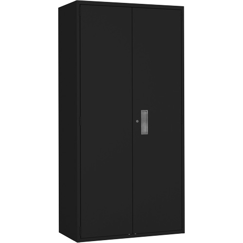 Armoire de rangements combin&eacute;s, Acier, 6 Tablettes, 72" h x 36" la x 18" P, Noir Distribution Industrielle GC