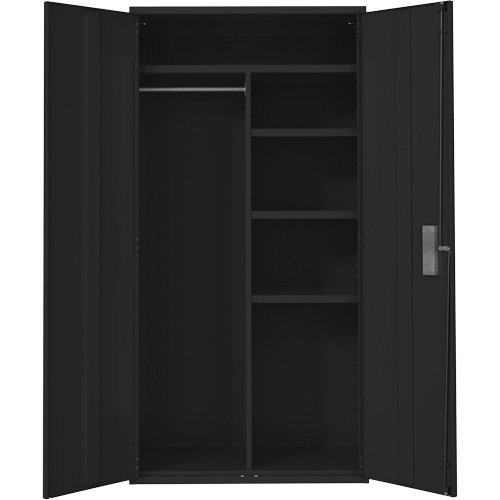 Armoire de rangements combin&eacute;s, Acier, 6 Tablettes, 72" h x 36" la x 18" P, Noir Distribution Industrielle GC
