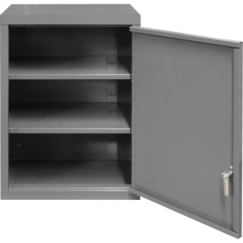 Armoire murale, 27" h x 13-11/16" la x 18" p, 2 tablettes, Acier, Gris Distribution Industrielle GC