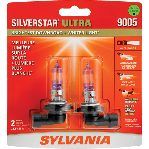 9005 SilverStar&reg; Ultra Headlight Bulb, Halogen, 65 W, White Distribution Industrielle GC