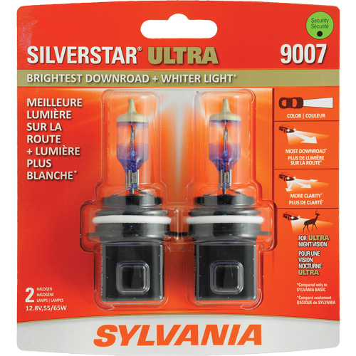 9007 Ampoule de feu avant SilverStar Ultra, Halog&egrave;ne, 55 W/65 W, Blanc Distribution Industrielle GC