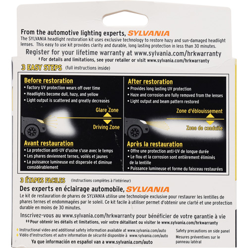 Trousse de restauration pour feu avant Distribution Industrielle GC