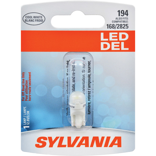 194 Mini-ampoule automobile, DEL, 0,5 W/12,8 W, Blanc Distribution Industrielle GC
