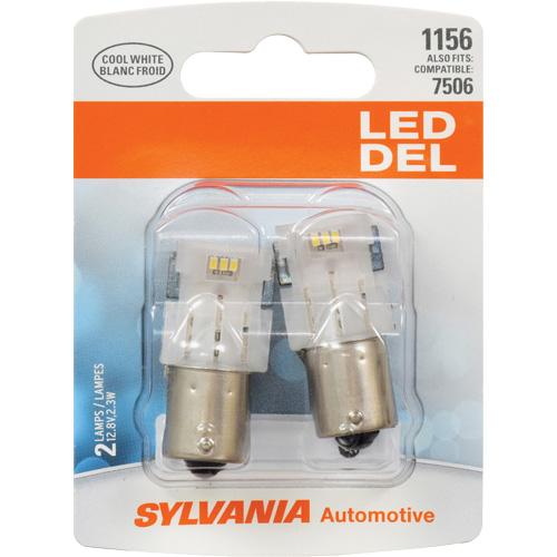1156 Mini-ampoule automobile, DEL, 12,8 W/2,3 W, Blanc Distribution Industrielle GC