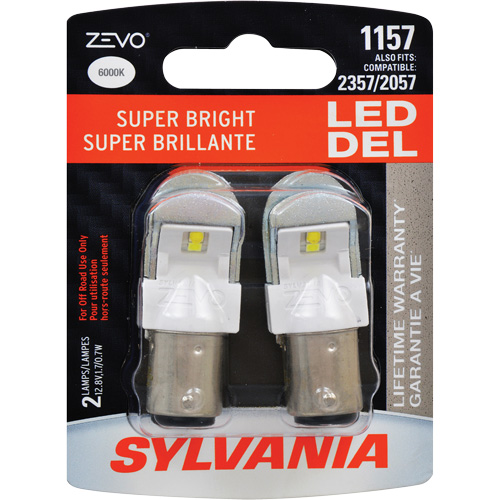 1157 Mini-ampoule automobile Zevo, DEL, 1,7 W, Blanc Distribution Industrielle GC