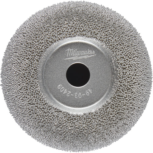 Meule &agrave; polir &agrave; contour &eacute;vas&eacute; 2-1/2" pour ponceuse pour pneus &agrave; basse vitesse M12 Fuel Distribution Industrielle GC