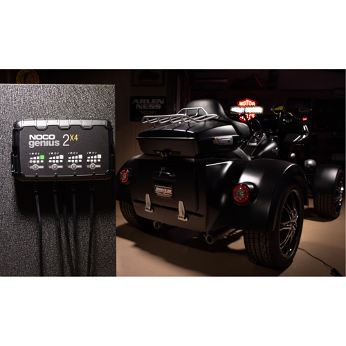 Chargeur de batterie 4 sorties de 8 A Genius 2X4 Distribution Industrielle GC