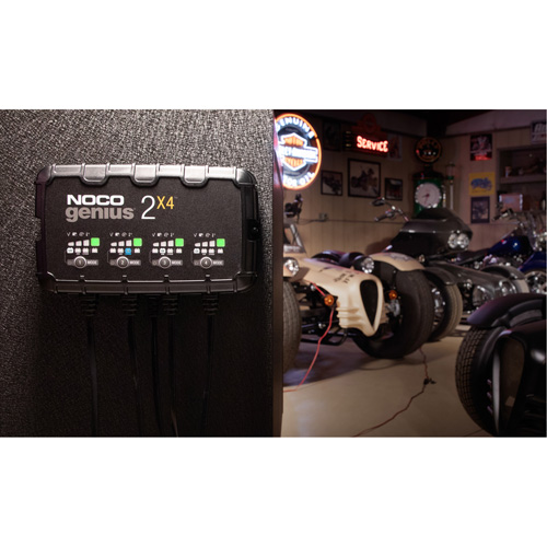 Chargeur de batterie 4 sorties de 8 A Genius 2X4 Distribution Industrielle GC
