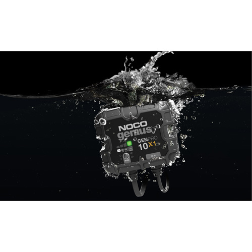 Chargeur de batterie embarqu&eacute; &agrave; 1 sortie de 10 amp&egrave;res GenPro10X1 Genius Distribution Industrielle GC