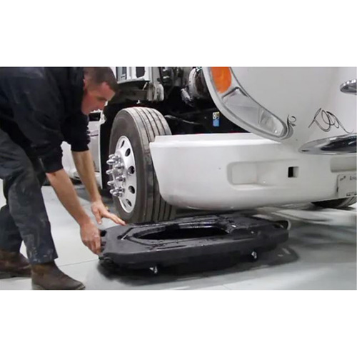 Bac de vidange d'huile pour camion &agrave; profil bas avec couvercle Distribution Industrielle GC