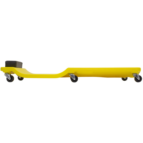 Yellow Low Profile Plastic Creeper Distribution Industrielle GC
