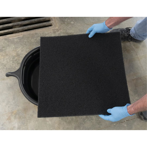 Black Oval Drain Pan Distribution Industrielle GC