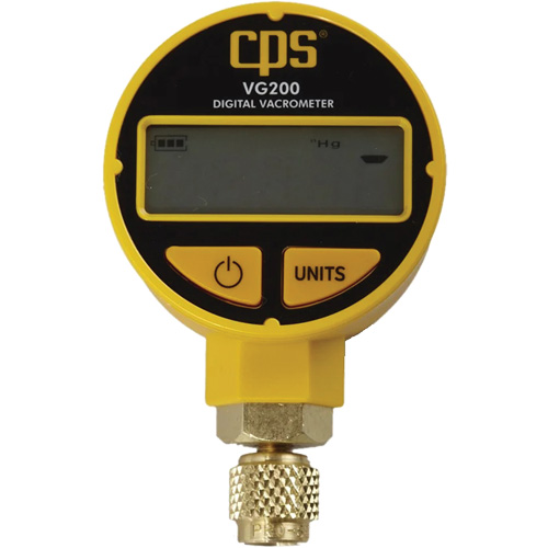 Digital Vacuum Gauge, Micron, Torr & Millibar with Case Distribution Industrielle GC