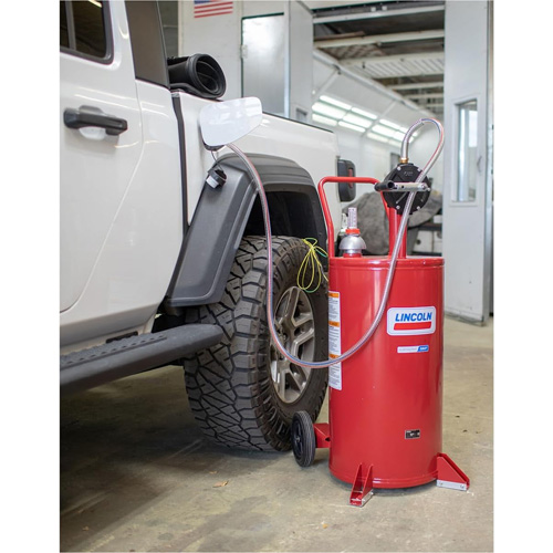 Chariot &agrave; carburant en acier de 25 gallons avec pompe rotative bidirectionnelle Distribution Industrielle GC