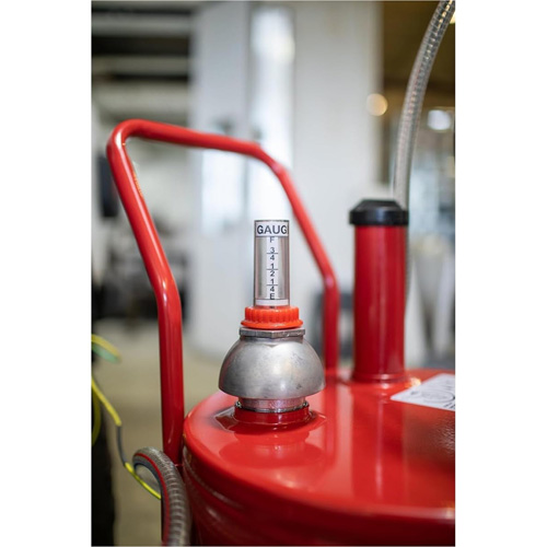 Chariot &agrave; carburant en acier de 25 gallons avec pompe rotative bidirectionnelle Distribution Industrielle GC