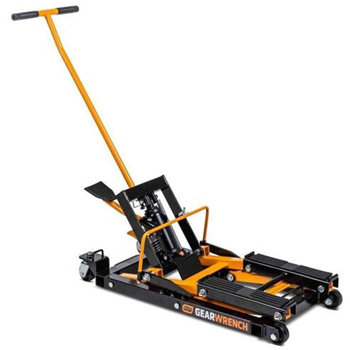 ATV and Motorcycle Jack, 0.75 Ton(s) Capacity, 4-2/3" Lowered, 14-1/2" Raised, Manual Hydraulic Distribution Industrielle GC