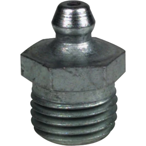 Straight Extra-Short Grease Fitting, Steel, 0.25 NPT Thread Distribution Industrielle GC