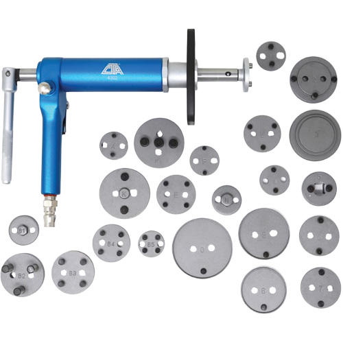 Ensemble d'outils pneumatiques pour le remontage des &eacute;triers de frein Distribution Industrielle GC