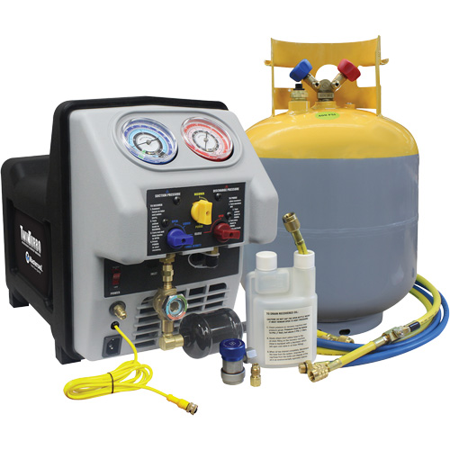 Syst&egrave;me de r&eacute;cup&eacute;ration de r&eacute;frig&eacute;rant double turbo avec r&eacute;servoir DOT de 50 lb Distribution Industrielle GC