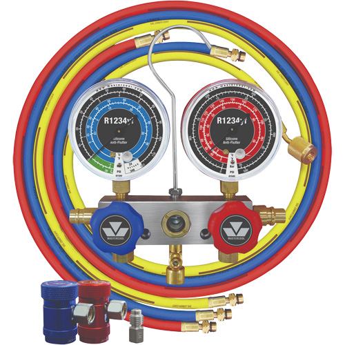 Ensemble de manom&egrave;tres &agrave; piston &agrave; 2 voies R1234Yf Distribution Industrielle GC