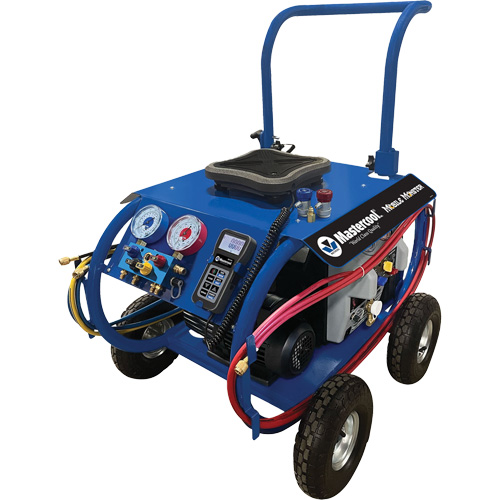 Station mobile robuste de r&eacute;cup&eacute;ration et de charge de r&eacute;frig&eacute;rant A/C automobile R134a  Mobile Monster Distribution Industrielle GC