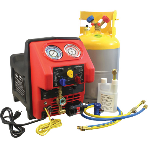 Machine de r&eacute;cup&eacute;ration de r&eacute;frig&eacute;rant sans &eacute;tincelles &agrave; double turbo Distribution Industrielle GC