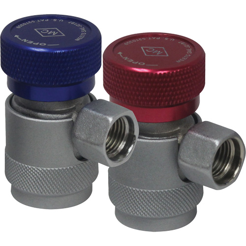 Coupleur rapide manuel R134a c&ocirc;t&eacute; haute pression avec verrouillage de s&eacute;curit&eacute; Distribution Industrielle GC