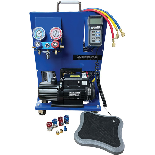 Dual R134A/R1234Yf Single-Stage Portable Electronic Charging Station Distribution Industrielle GC