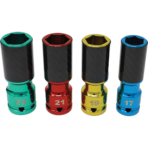 Lug Socket Set with Carbon Fiber Sleeves Distribution Industrielle GC