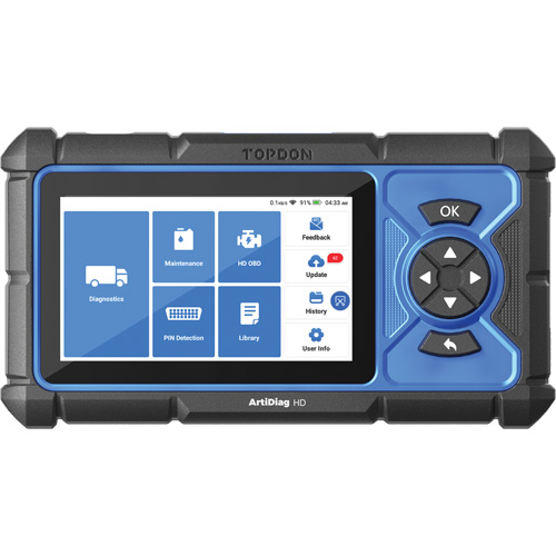 Outil de diagnostic robuste 5" ArtiDiag HD avec fonctions d'entretien Distribution Industrielle GC