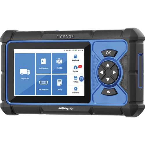 Outil de diagnostic robuste 5" ArtiDiag HD avec fonctions d'entretien Distribution Industrielle GC