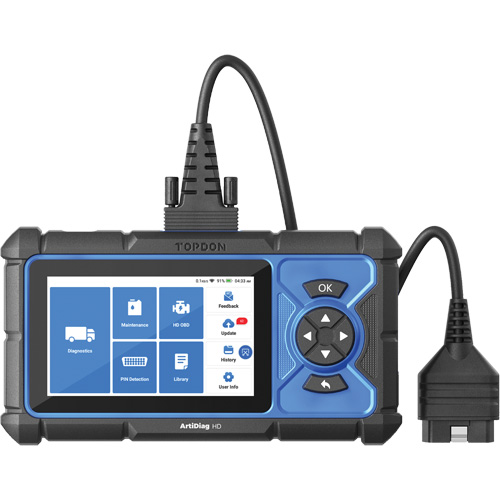 Outil de diagnostic robuste 5" ArtiDiag HD avec fonctions d'entretien Distribution Industrielle GC