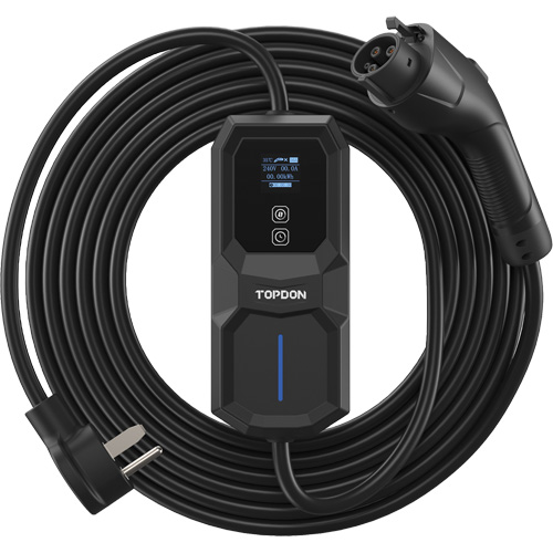 Fiche NEMA 6-50 portable PulseQ AC, 32 A, Niveau 2 CA, Connecteur Type 1 (SAE J1772) Distribution Industrielle GC