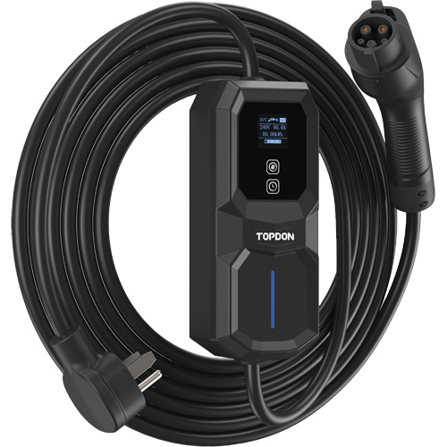 Fiche NEMA 6-50 portable PulseQ AC, 32 A, Niveau 2 CA, Connecteur Type 1 (SAE J1772) Distribution Industrielle GC