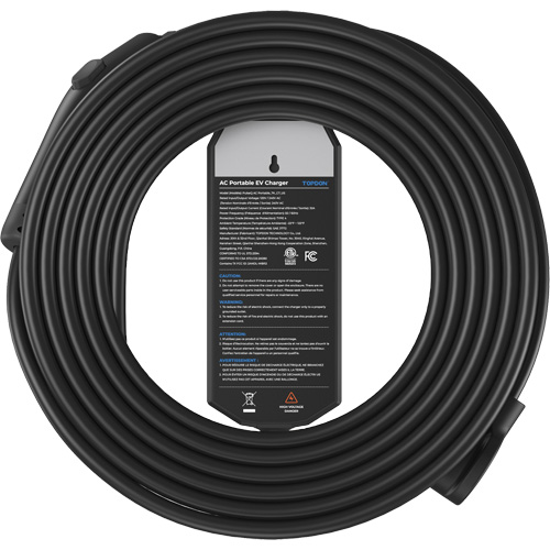 Fiche NEMA 6-50 portable PulseQ AC, 32 A, Niveau 2 CA, Connecteur Type 1 (SAE J1772) Distribution Industrielle GC