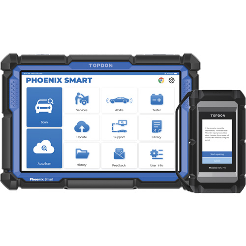 Phoenix Smart – Outil de diagnostic de niveau constructeur avec &eacute;cran 10,1", programmation bas&eacute;e sur l'infonuage et protocoles avanc&eacute;s Distribution Industrielle GC