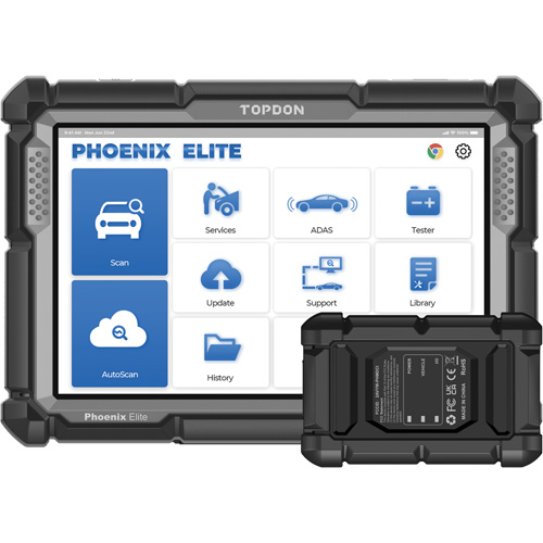 Outil de diagnostic de niveau constructeur Phoenix Elite avec &eacute;cran 10,1", programmation bas&eacute;e sur l'infonuage et CANFD Distribution Industrielle GC