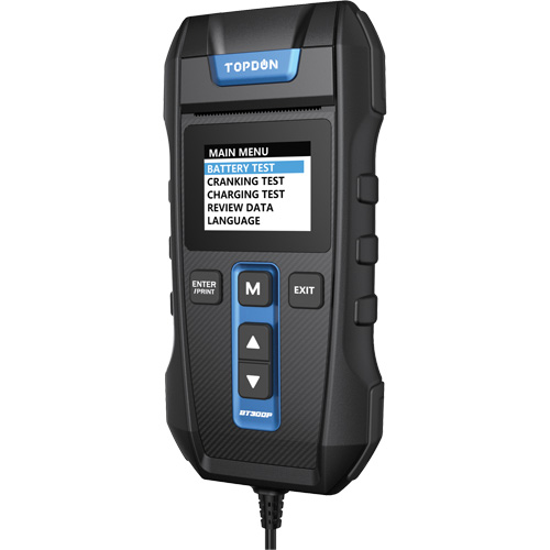 Testeur de batterie, de charge et de d&eacute;marrage BT300P avec imprimante Distribution Industrielle GC