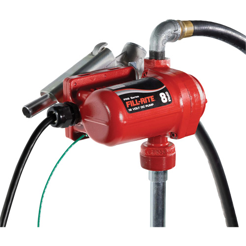 Pompe de transfert de carburant 12 V CC avec pistolet Distribution Industrielle GC