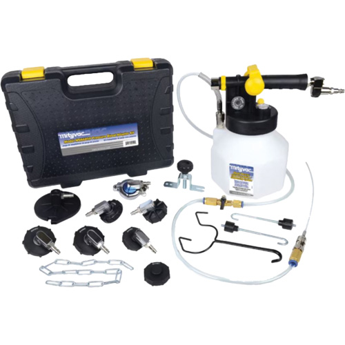 Trousse de purge de freins sous pression avec sept adaptateurs Distribution Industrielle GC