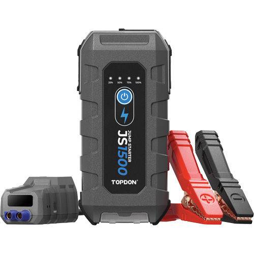 D&eacute;marreur d'appoint, survolteur, banque d'alimentation et lampe de poche JumpSurge1500 Distribution Industrielle GC