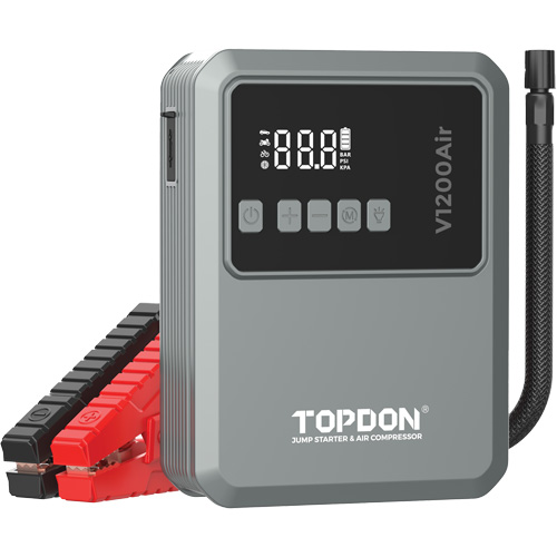 V1200Air 2-en-1: d&eacute;marreur de secours de 1200 A de pointe et gonfleur de pneus Distribution Industrielle GC
