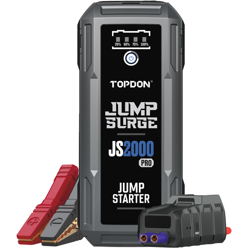 JumpSurge2000Pro 2500 Peak Amp Battery Jump Starter, Power Bank & Flashlight Distribution Industrielle GC