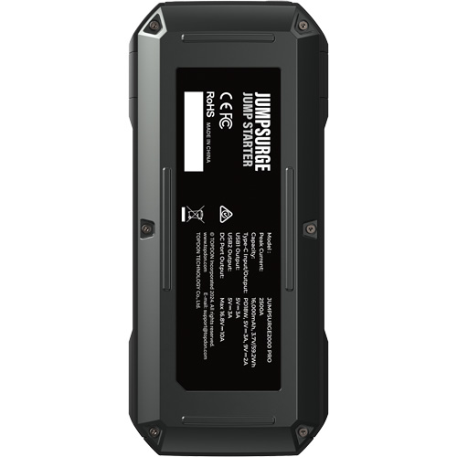JumpSurge2000Pro 2500 Peak Amp Battery Jump Starter, Power Bank & Flashlight Distribution Industrielle GC