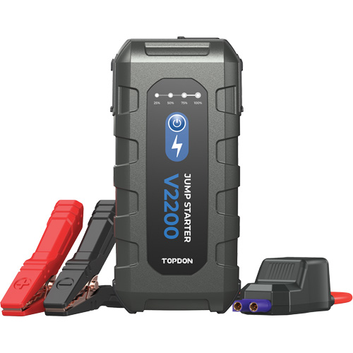 Survolteur, banque d'alimentation et lampe de poche V2200 Distribution Industrielle GC